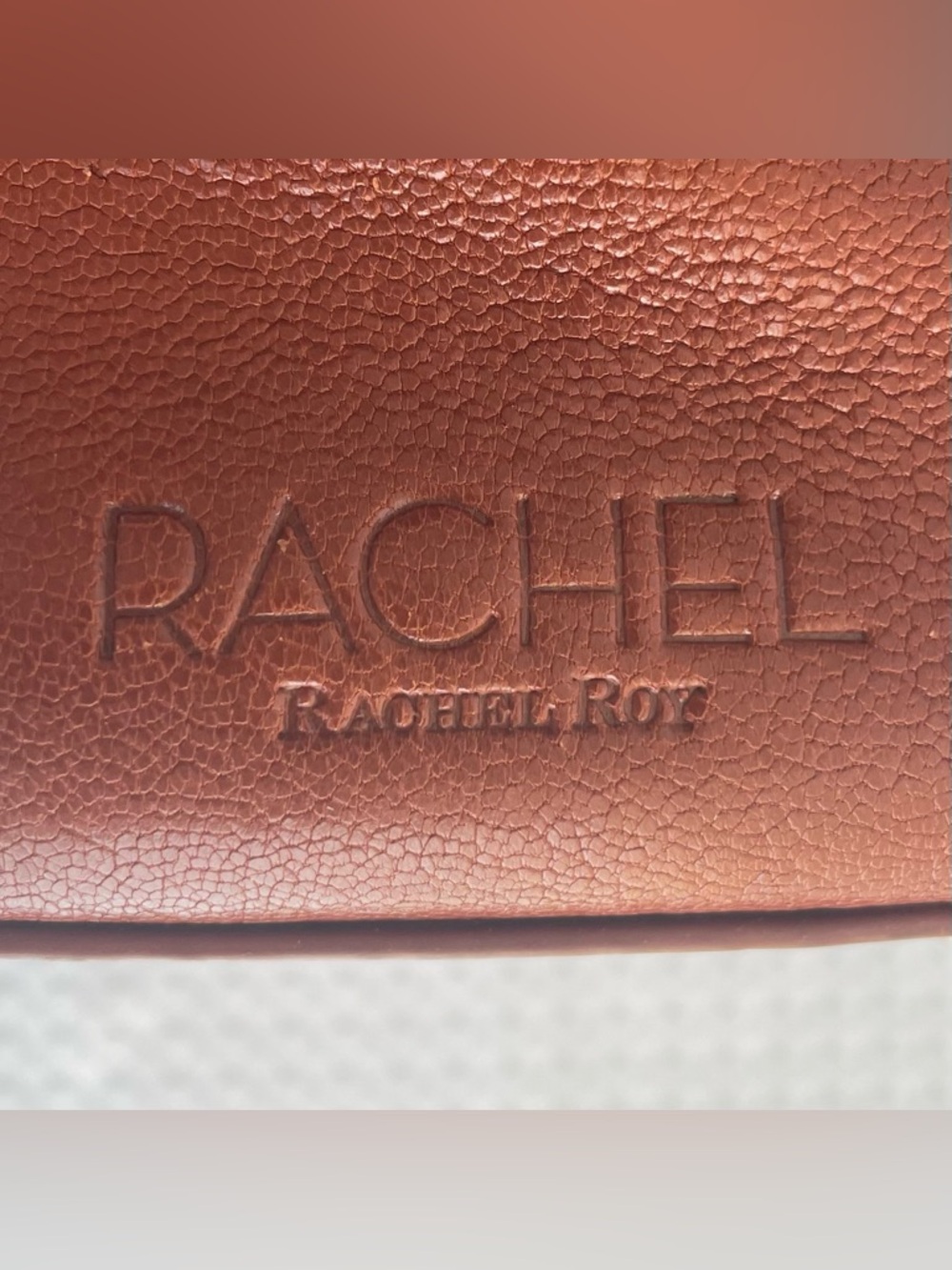 Rich Brown RACHEL ROY Leather Handbag w/ Gold Toned Hardware  Doctor Style #766 - Picture 4 of 10